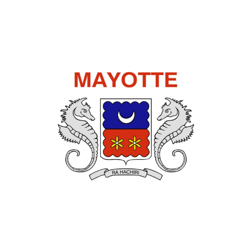 Autocollant MINI drapeau MAYOTTE