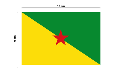 Autocollant MINI drapeau GUYANE