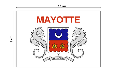 Autocollant MINI drapeau MAYOTTE